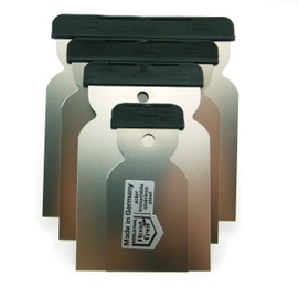 Japanese Spatula Stainless Steel Rust-Proof Acid Resistant Flexible 4-Piece Set Surface Spatula Made in Germany