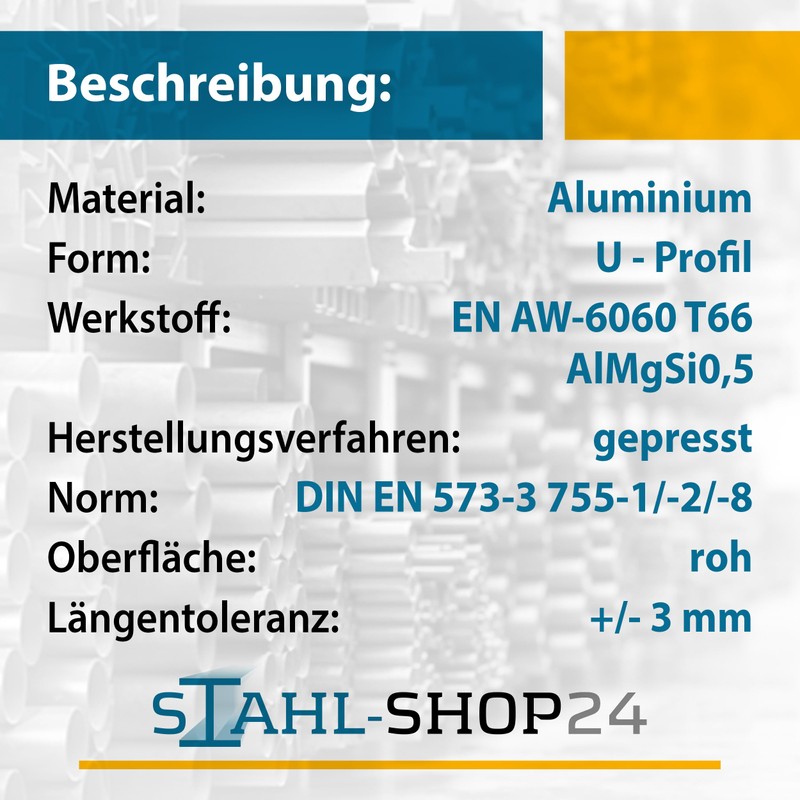 Stahl-Shop24 - Aluminium round tube, hollow profile, pressed aluminium pipe