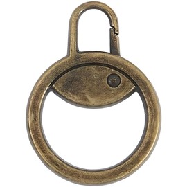 Universal Metal Zipper Repair Kit - Durable Zipper Slider Replacement with Detachable Pull Tabs for Luggage, Backpacks, Jackets and Outdoor Gear (Brown)