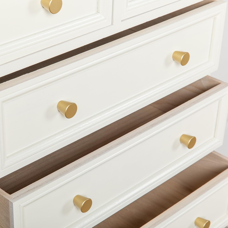 homdiy 10 Pack Gold Knobs Brushed Brass Cabinet Knobs Small