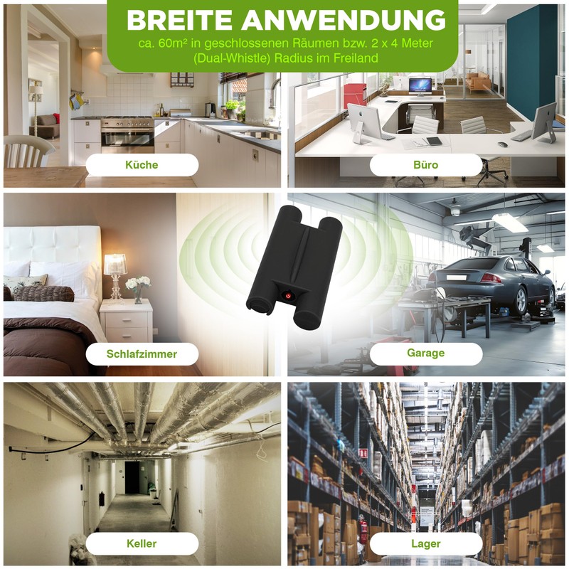 ISOTRONIC Mäuse- & Mardervertreiber mit Tonfrequenzen & Intervallschaltung gegen Gewöhnungseffekt