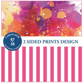 Your Choice Microfiber Quick Dry Sand-Free Beach Towel for Adults & Kids - Oversized, Compact, Lightweight, Absorben - Extra Large Beach Towel 67x35 - Summer Echo - Fuchsia