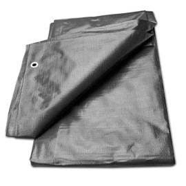 Grey Heavy Duty 200 GSM 2m x 2m / 6.5ft x 6.5ft Premium Large Quality Cover – Tarp Sheet for Car, Garden, Home Use – Protective Tarpaulin Canvas for UV Rays, Dust, Rain, Snow. Set by MYPURECORE