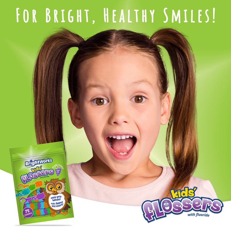 Kids’ Grape-Flavored Dental Flossers, Colorful Animals add Fun to Support