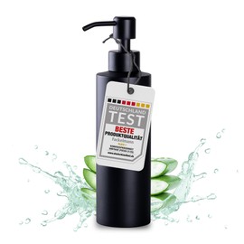 Seifenspender aus Edelstahl Schwarz Matt – Großes Fassungsvermögen von 350 ml für Flüssigseife – Hygiene und Stil in einem Spender