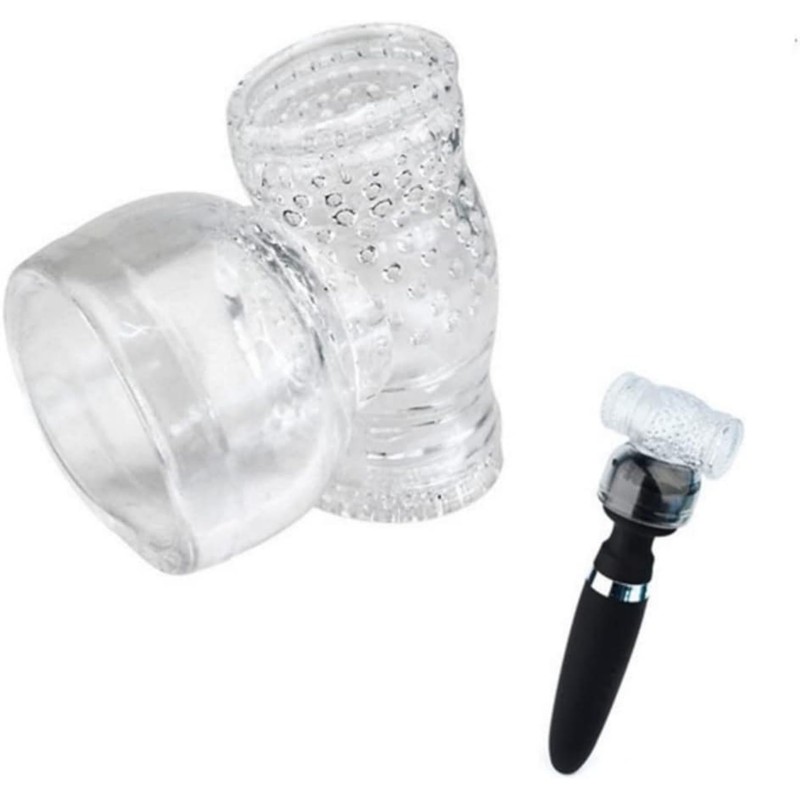 GURECOD Massager Attachment & Massage Accessory Clear Silicone Head Cover
