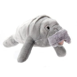 The Petting Zoo Manatee Stuffed Animal Plushie, Gifts for Kids, Earth Keeperz Sealife Animals, Zoologee Grey Manatee Plush Toy, 18 inches