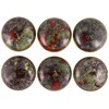mookaitedecor Set of 4 Dragon Bloodstone Round Drawer Knob 32