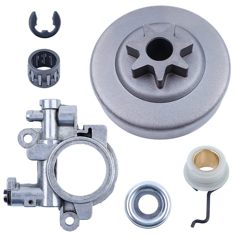 Gubeter 3/8" Clutch Drum Sprocket Oil Pump Worm Gear Kit