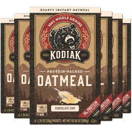 Kodiak Cakes Chocolate Chip Oatmeal Packets High Protein Instant Breakfast 6 ...