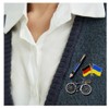 Germany-Ukraine Friendship Pin Flags Pin Germany and Ukrainian Flag Lapel
