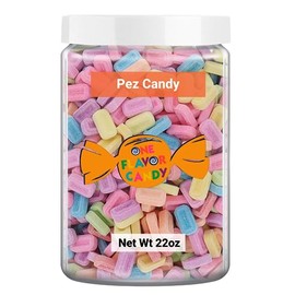 One Flavor Candy Pez Candy Refill Bulk Loose Unwrapped (Assorted, 22oz)