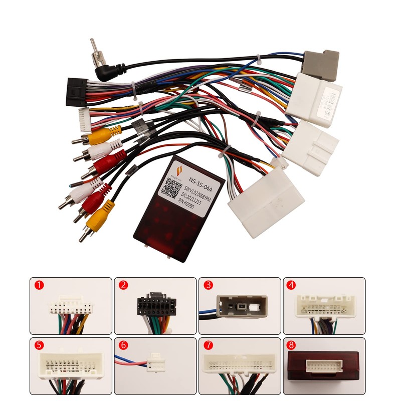 ViaBecs Car Stereo Wiring Harness with Canbus for Nissan Qashqai