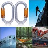Climbing Carabiners, Auto Locking Carabiner Clips Heavy Duty for Rock