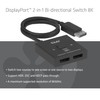 Club 3D DisplayPort Bi-Directional Switch, 8K60Hz / 4K120Hz, 2 Inputs,