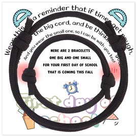 NZKNP First Day Of School Bracelet, Bracelets Bulk, Teenage Girl Gifts, Baseball Bracelets For Boys, Son Bracelet From Mom, Mother Son Bracelet, First Day Of School Gifts For Students