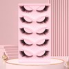 5 Pairs of 3D False Eyelashes, Cat Eye, Artificial Eyelashes,