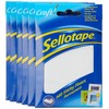 Sellotape Sticky Fixers Double-sided 12x25mm 140 Pads Ref 1445422 [Pack