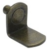 Desunia 5mm Antique Brass "Bracket" Shelf Support Pegs - 25