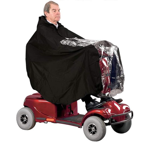 Multifunctional Rain Poncho Raincoat Universal Waterproof Mobility Scooter Cape Cover,
