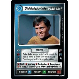 Decipher Star Trek CCG 1E MM Mirror Mirror Chief Navigator Chekov 67R+