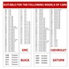 AC Dashboard Button Repair Kit Stickers - Decal Replacement Suitable