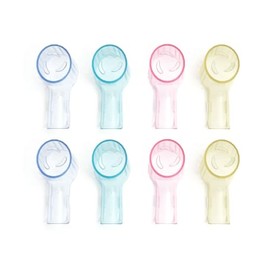 NOVERBEASTE OMLYER 8 Pieces Electric Toothbrush Head Covers for Oral B iO Series Replacement Heads, Toothbrush Cover Caps for Oral-B Round Electric Toothbrush Head