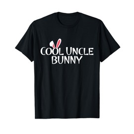 Cool Uncle Bunny Family Rabbit Gift Matching Couple Easter T-Shirt