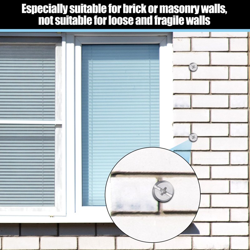 MorningRo 98 Piece Kit - Hurricane Shutter Hardware Hurricane Sidewalk