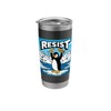 Resist Penguins Climate Change Message Stainless Steel Insulated Tumbler
