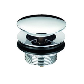 Bath Push Down Waste, Silver