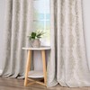 Taupe Geometric Curtains 84 Inches Long for Living Room 2