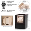 Efaithtek Automatic Single Watch Winder in Black Carbon Fiber Leather