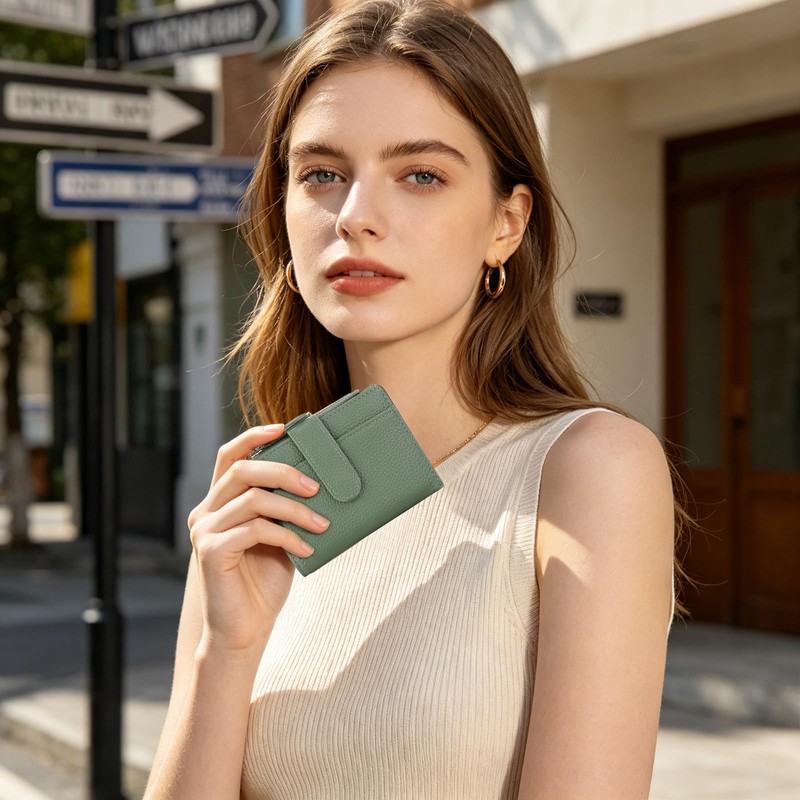 AdiStylinno Small Wallets for Women, Bifold Women's Wallets Soft PU