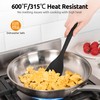 600ºF Heat Resistat Spatula Spoon: U-Taste Flexible Silicone Cooking Scoop