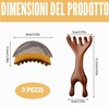 2 spazzole a secco per drenaggio linfatico, spazzola viso per