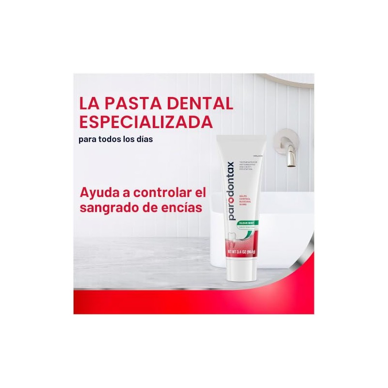 Parodontax Pasta de dientes de menta limpia para la salud