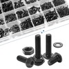 NINDEJIN 1060pcs 12.9 Grade Carbon Steel M2 M3 M4 M5