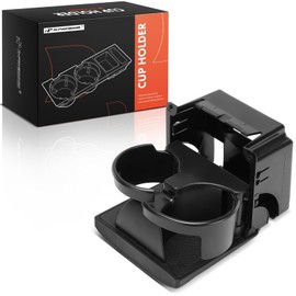 A-Premium Cup Holder Compatible with Subaru Outback 2005-2009, Legacy 2005-2009, Rear Console, Black, Replace# 66150AG01BJC, 66150AG01CJC