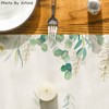 Artoid Mode Blessed Cross Eucalyptus Table Runner, Spring Summer Seasonal