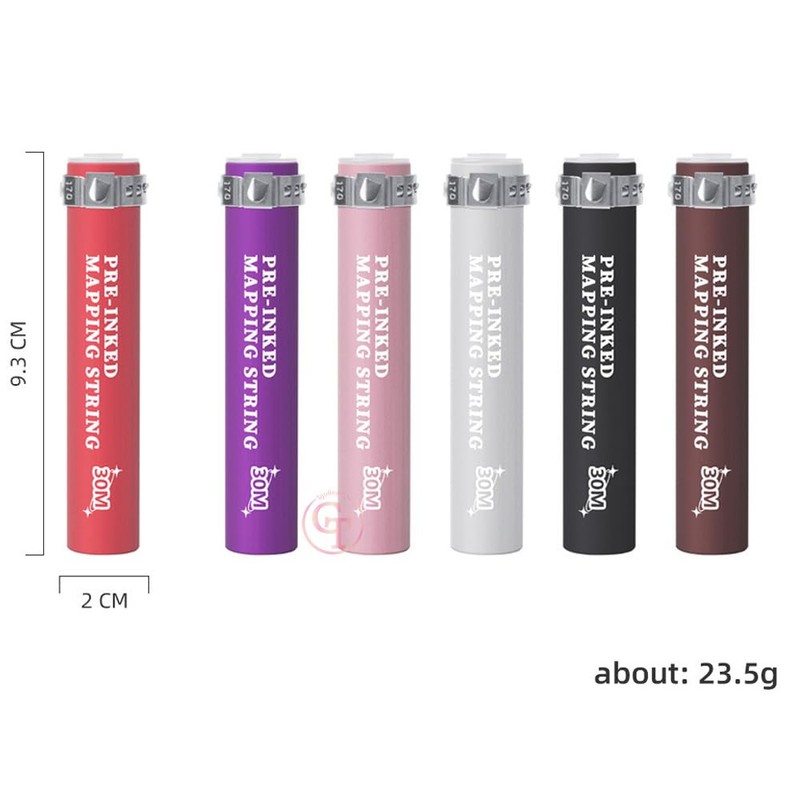 Black/White/Brown/Pink/Red Pre-inked Mapping String 98 Ft Bottles - 30M Mapping