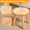 Solid Wood Step Stool for Adults, 9 Inch Multi-Use Wooden