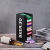 GoFika Can Cooler Holder Dispenser Wall Mounted Wood Black 'BEER:30'