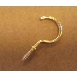 Holland Plastics Screw In Cup Hooks-One Pair-Ideal For Heavy Duty Type Blind/Fly Curtain/Strip Blind Original