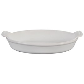 Le Creuset Stoneware Heritage Oval Au Gratin, 6 oz. (6.5"), White