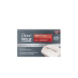 4 Dove Men Care Bar Hand Body Face Exfoliating 3.75 oz Deep Clean 3 N 1 3-IN-1