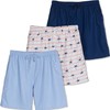 Real Essentials 3 Pack: Men's 7" Quick-Dry Swim Trunk with