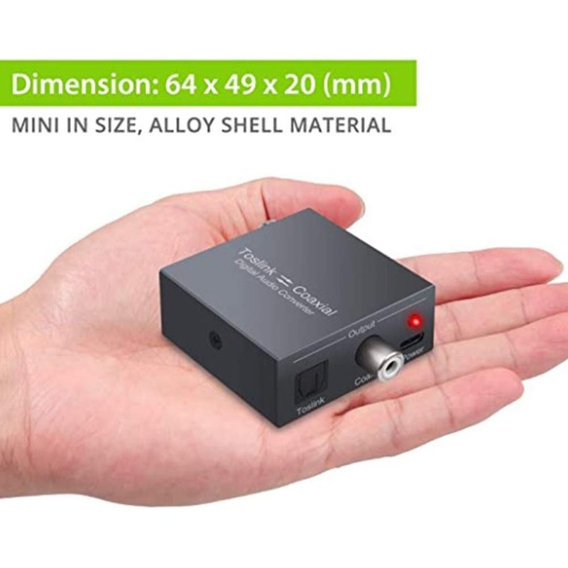 Bi-Directional Coaxial Converter,Optical SPDIF Toslink to Coaxial Toslink and Coaxial