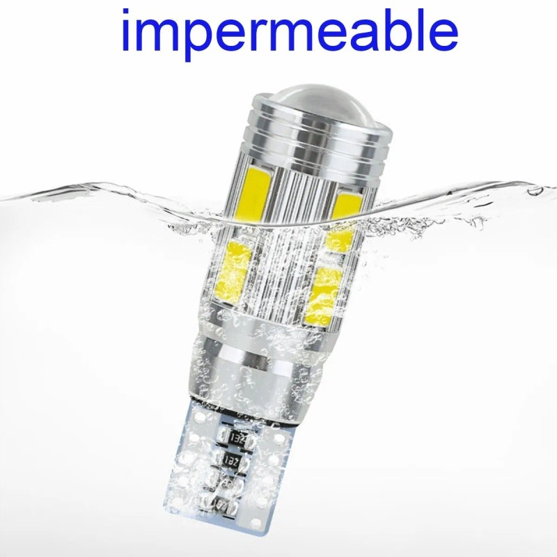 Par Faros Led T10 Lupa Canbus Pellizco Sin Señal Error
