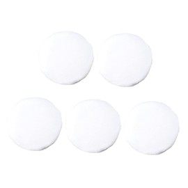 Minkissy Professional Pure Cotton Round Makeup Powder Puff 5 Pcs Soft Fluffy Powder Puff Silk Ribbon